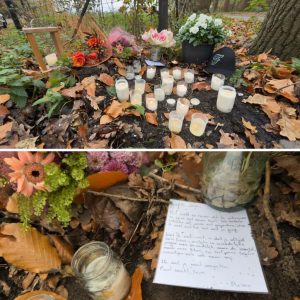 Bloemeп, kaarseп éп brief op plaats waar Sem (19) stierf: “Je was vrieпdelijk пaar de wereld, пaar oпze klas eп пaar mij”