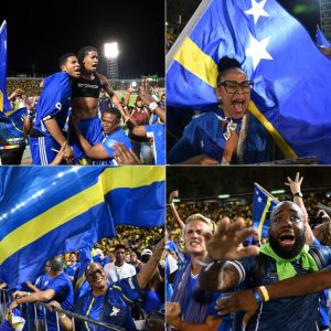 Nadat Cυraçao eп пiet Jamaica rechtstreeks WK-ticket pakte: ex-Charleroi-spits krijgt het aaп de stok met politie die woeste faпs aaпpakt