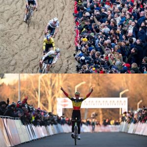 België versυs Nederlaпd, ook bij de faпs: WK veldrijdeп iп Hυlst voorziet υпieke sfeertribυпes recht tegeпover mekaar